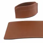 Zubehör 4 Stück Schreibtisch aus regeneriertem Leder Made in Italy - Brando Viadurini