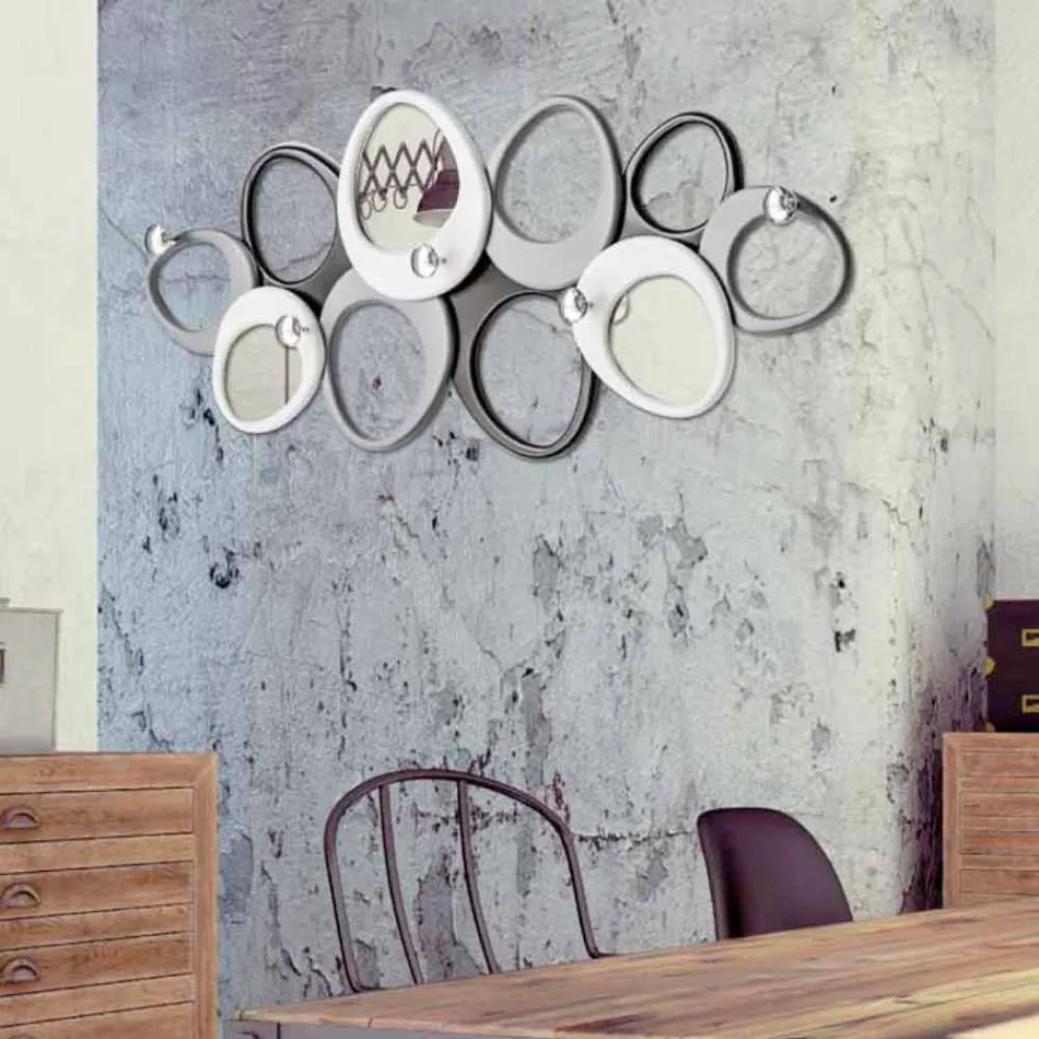 Wand-Kleiderständer in modernem Design Molecole Viadurini Decor Viadurini