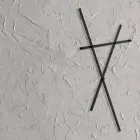 Wandgarderobe aus lackiertem Metall mit 5 Stiften Made in Italy - Olmium Viadurini