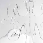 Bodengarderobe, klassisches Design, in Plexiglas Giave Viadurini