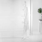 Boden Kleiderbügel in transparentem Plexiglas Design für den Eingang - Alibi Viadurini