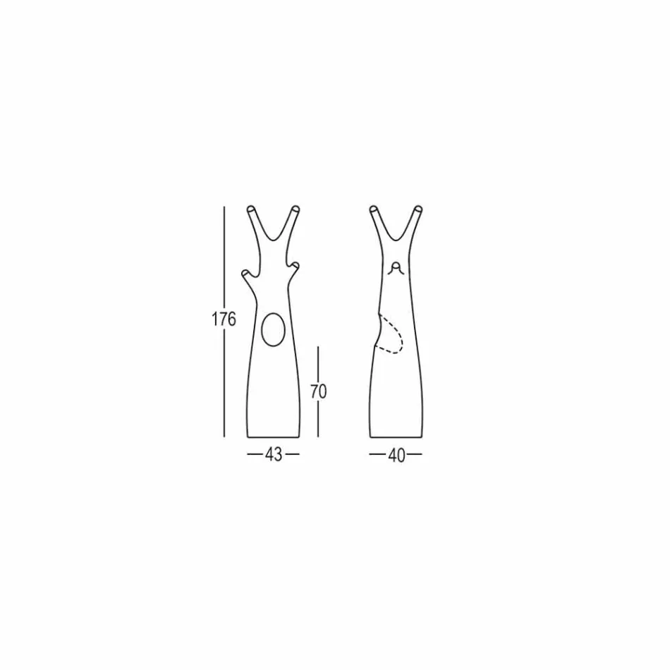 Baummantelständer im Polyethylen-Design Made in Italy - Oldia Viadurini