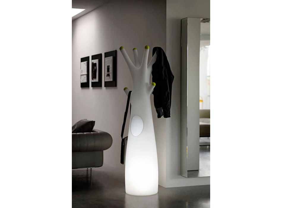 Leuchtender Kleiderständer aus Polyethylen mit LED-Licht Made in Italy - Oldia Viadurini