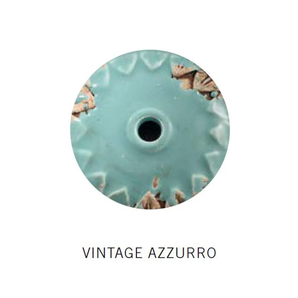 Wandleuchte mit 3 industriellen handwerklichen Strahlern aus Eisen und Keramik - Loft Viadurini