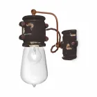 Applikationen urbanen Stil Scheinwerfer in Handwerk Keramik Beth Ferroluce Viadurini