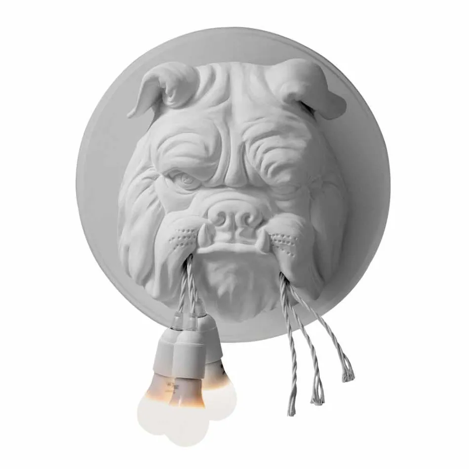 Wandleuchte mit 3 Lichtern in Grau oder Weiß Keramik Modernes Design - Dogbull Viadurini