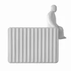 Wandleuchte mit 3 LED-Leuchten aus mattweißer Keramik mit Umarell - Ometto Viadurini