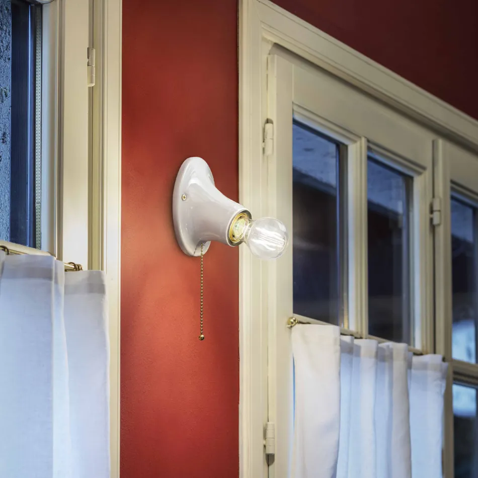 Wandlampe aus Keramik von Ferroluce Trieste Viadurini