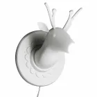 Wandapplikation in Mattweiß Keramik Modernes Design in Cervo - Memento Viadurini