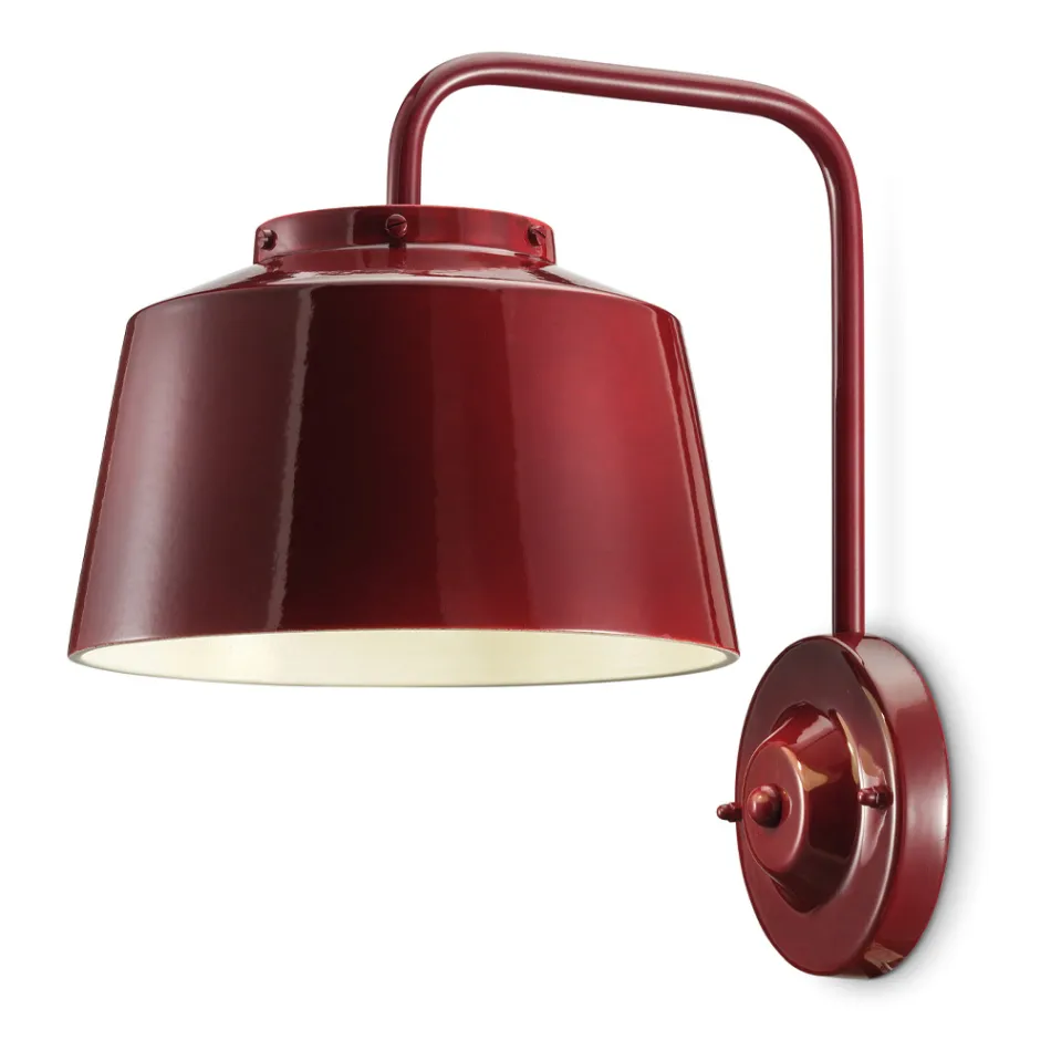 Wandleuchte aus Metall und handgefertigter Keramik mit doppelter Öffnung - 50er Jahre Viadurini