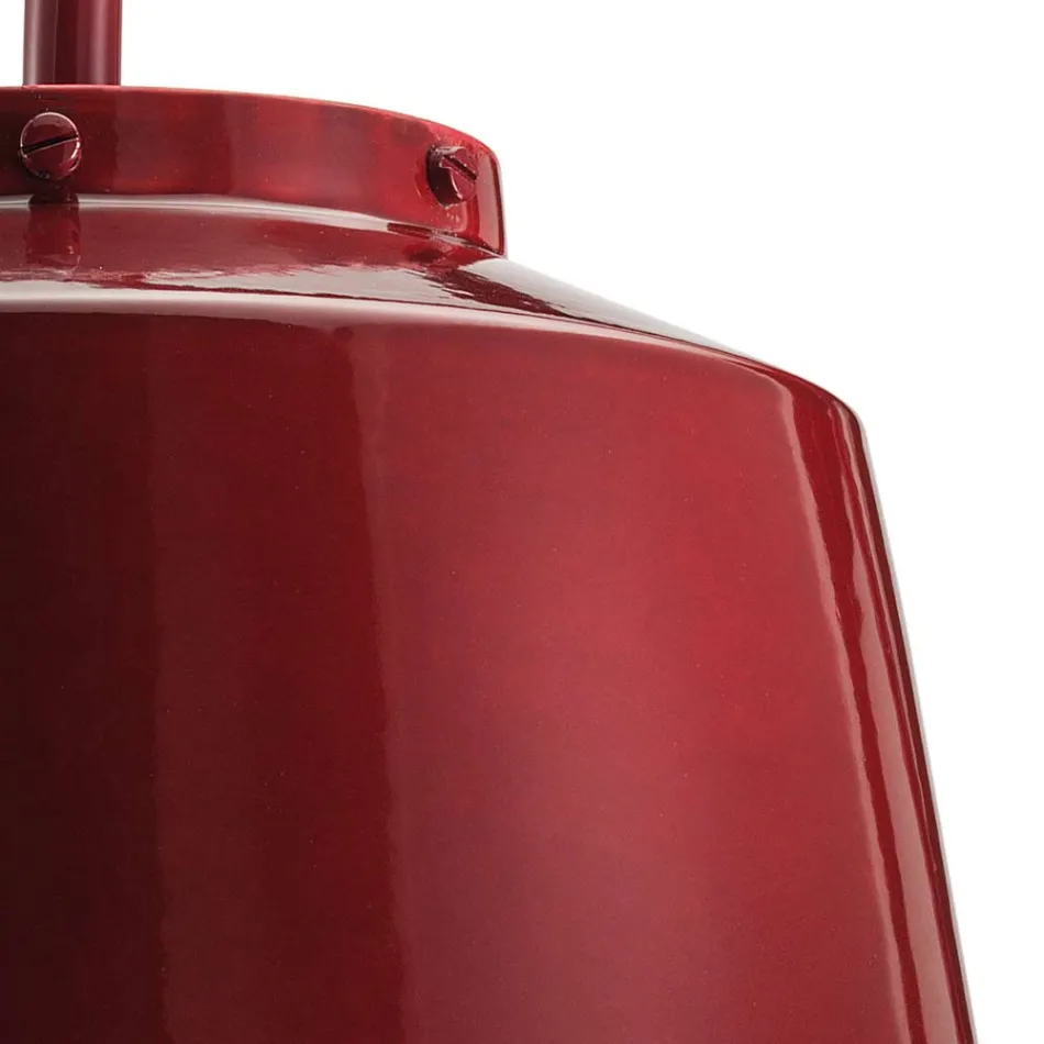 Wandleuchte aus Metall und handgefertigter Keramik mit doppelter Öffnung - 50er Jahre Viadurini