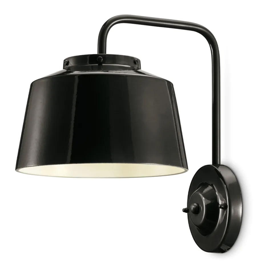 Wandleuchte aus Metall und handgefertigter Keramik mit doppelter Öffnung - 50er Jahre Viadurini