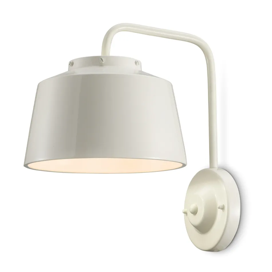 Wandleuchte aus Metall und handgefertigter Keramik mit doppelter Öffnung - 50er Jahre Viadurini