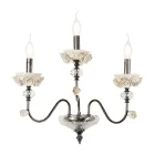 Klassische Wandlampe 3 Lichter aus Porzellan und luxuriösem mundgeblasenem Glas - Eteria Viadurini