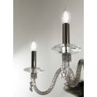 Klassische Wandlampe 3 Lichter aus mundgeblasenem Glas und handgefertigten Details - Phaedra Viadurini