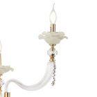 Klassische Wandlampe 3 Lichter mundgeblasenes Glas und florale Details - Bluminda Viadurini