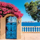 Vintage-Außenwandleuchte aus Messing mit Opal-/Klarglas – Sirene Viadurini