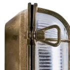 Vintage-Außenwandleuchte aus Messing mit Opal-/Klarglas – Sirene Viadurini