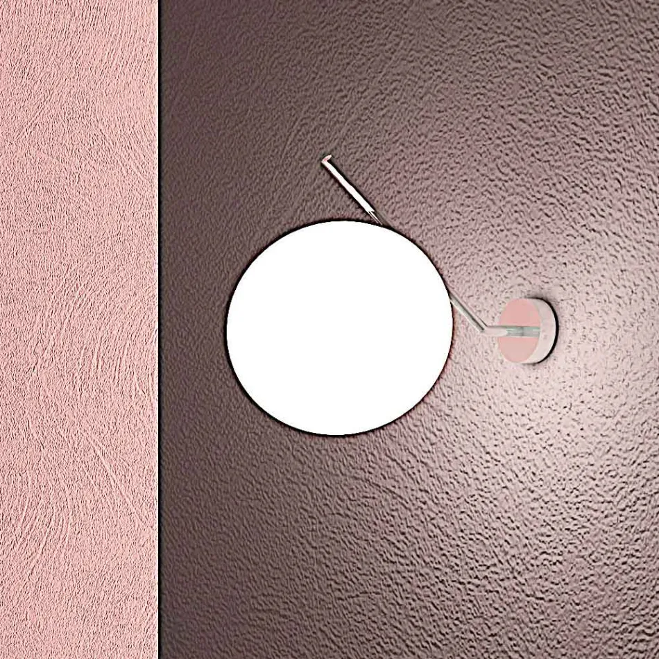 Mundgeblasene Wandleuchte aus venezianischem Glas - Schnee Viadurini