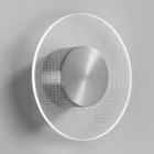 Nora - Wandleuchte aus Metall mit mikrogepunktetem Plexiglasdiffusor Viadurini