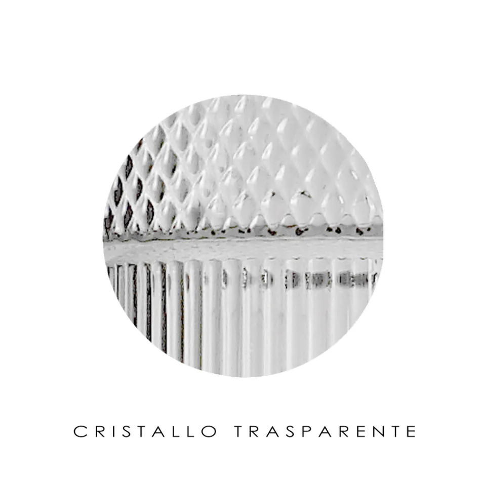 Wandleuchte aus mundgeblasenem Glas in Venedig und Metall - Satomi Viadurini