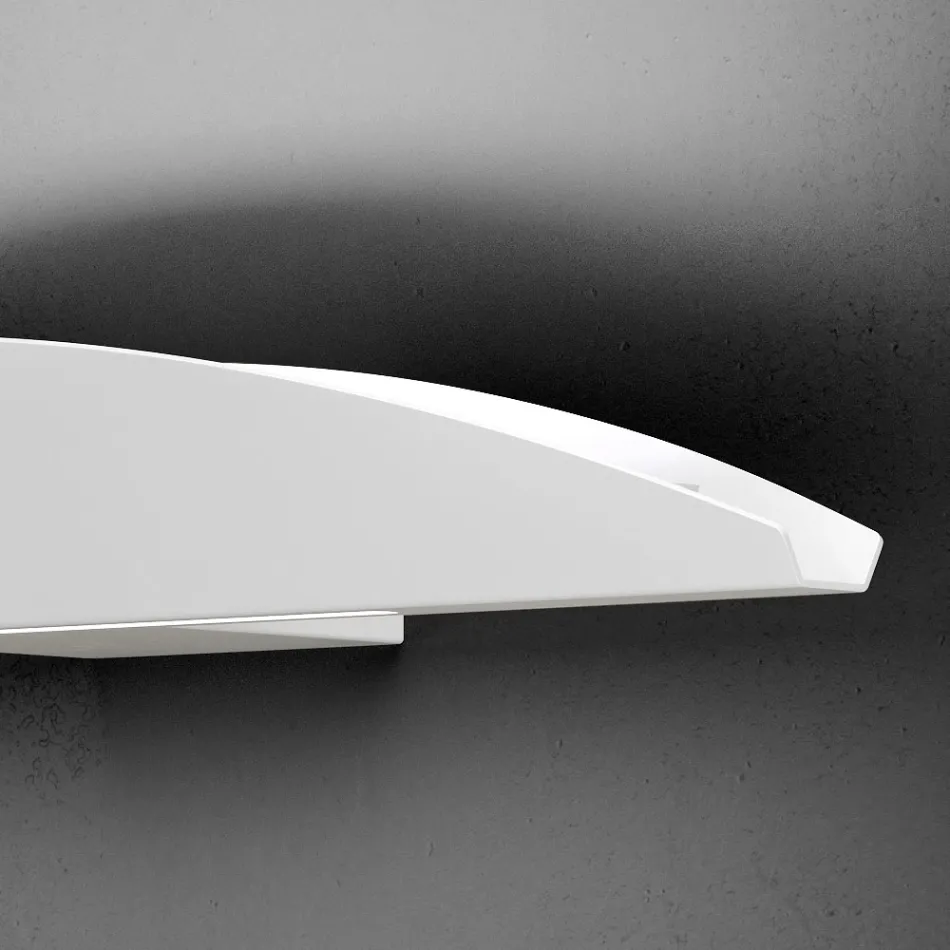 Wandleuchte aus recycelbarem Aluminium in verschiedenen Farben - Mila Viadurini