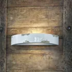 Wand Vintage Mondsichel Keramik Helen Ferroluce Viadurini