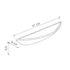 Handwerkliche Keramik-Wandlampe und handbemalte blaue Dekorationen - Triest Viadurini