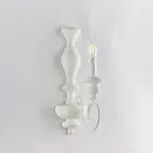 Wandleuchten aus Holz und lackiertem Eisen, hergestellt in Italien für die Inneneinrichtung - Toskana Viadurini