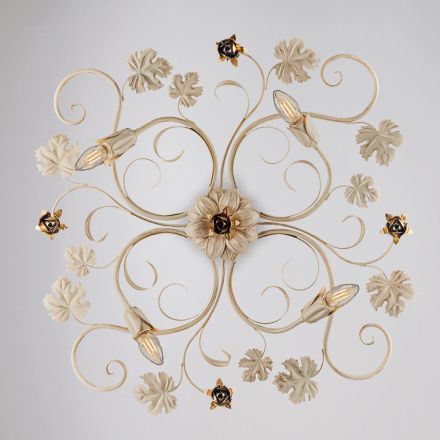 LED-Wandleuchte aus verchromtem Metall für elegante und funktionale Beleuchtung – Fiore Viadurini