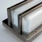 Vintage-Wandleuchte aus Messing, E27-Fassung, stimmungsvolles Licht, hergestellt in Italien – Kristall Viadurini