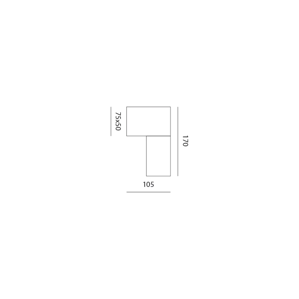 Moderne Wandlampe aus Keramik und gebürstetem Kupfer Made in Italy - Toscot Match Viadurini