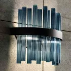 Moderne italienische Luxus-Wandlampe aus mundgeblasenem Glas - Maesta Viadurini