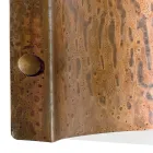 Halbmond-Wandleuchte aus Kupfer und LED, hergestellt in Italien – Beispiel Viadurini