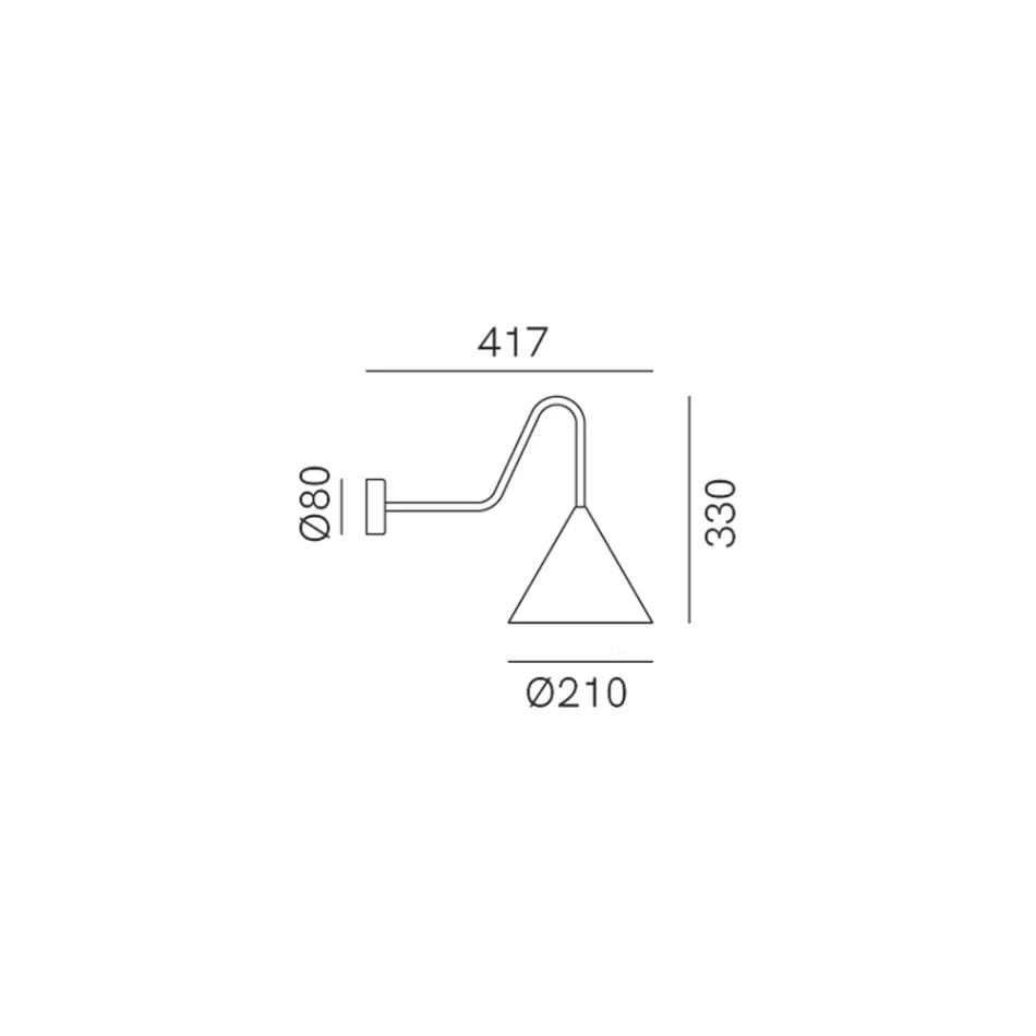 Innenwandleuchte aus Graphen, hergestellt in Italien – Rain Viadurini
