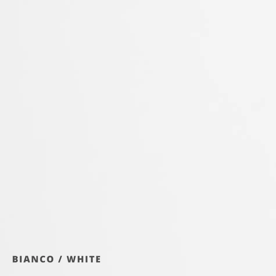 Wand- oder Deckenleuchte aus Aluminium, Metall und weißem Glas - Luma Viadurini