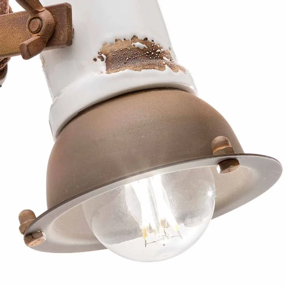 Applikationen einstellbares Keramik und Metall Scheinwerfer Kendra Ferroluce Viadurini