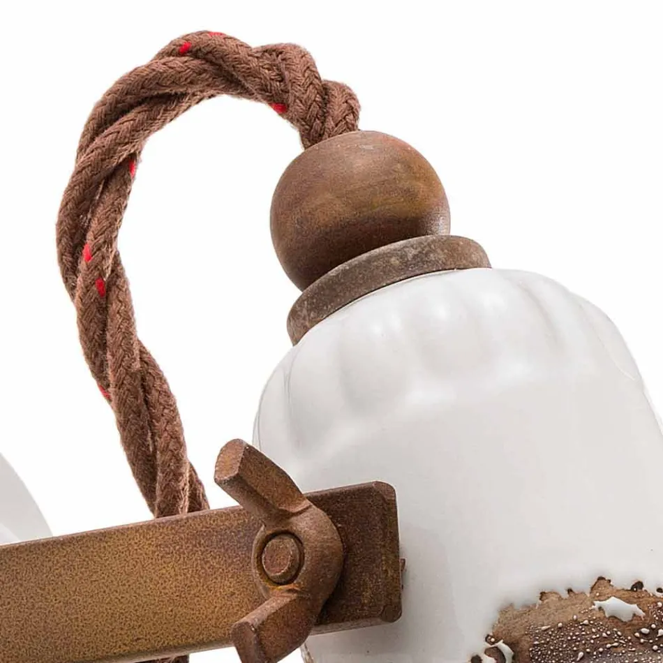 Applikationen einstellbares Keramik und Metall Scheinwerfer Kendra Ferroluce Viadurini