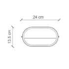 Horizontale Außenwandleuchte aus handgemalten Blumen aus Keramik - Brindisi Viadurini