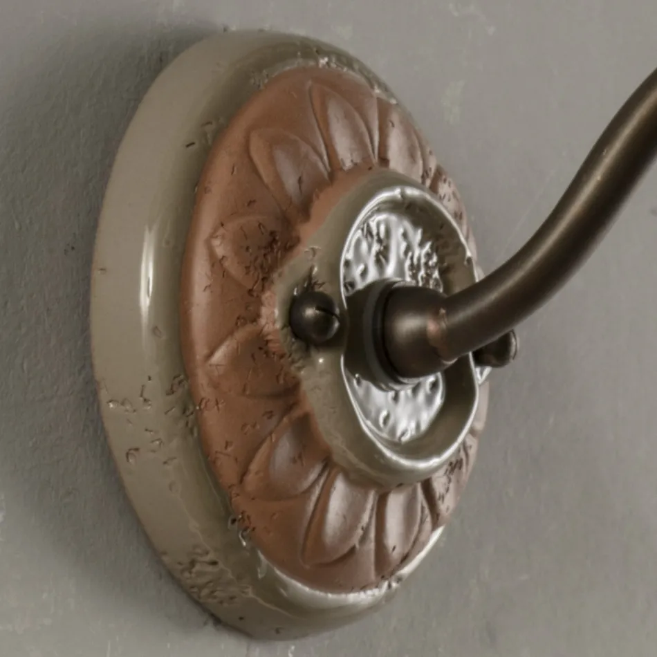 Runde Artisan-Gartenapplikation in Galestro, hergestellt in Italien – Toscot Spoleto Viadurini