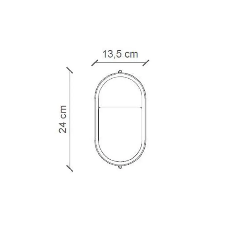 Vertikale Außenwandleuchte aus handgemalten Blumen aus Keramik - Brindisi Viadurini