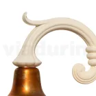 Vintage-Gartenapplikation aus Aluminium und Messing, hergestellt in Italien – Adela Viadurini