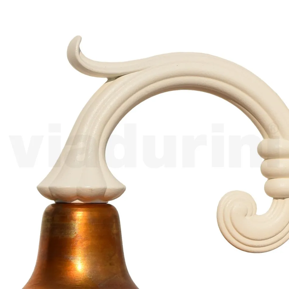 Vintage-Gartenapplikation aus Aluminium und Messing, hergestellt in Italien – Adela Viadurini