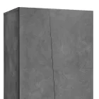 2-türiger Kleiderschrank aus nachhaltigem Melaminholz in Weiß oder Schiefer - Joris Viadurini