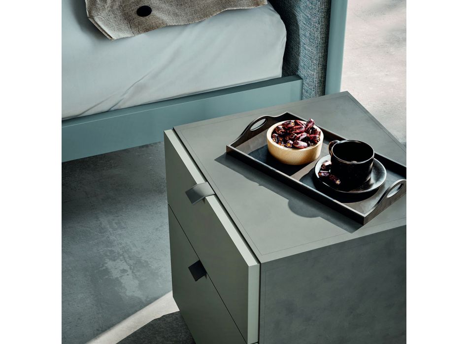 Schlafzimmermöbel mit 4 Elementen Moderner Stil Made in Italy - Eletta Viadurini