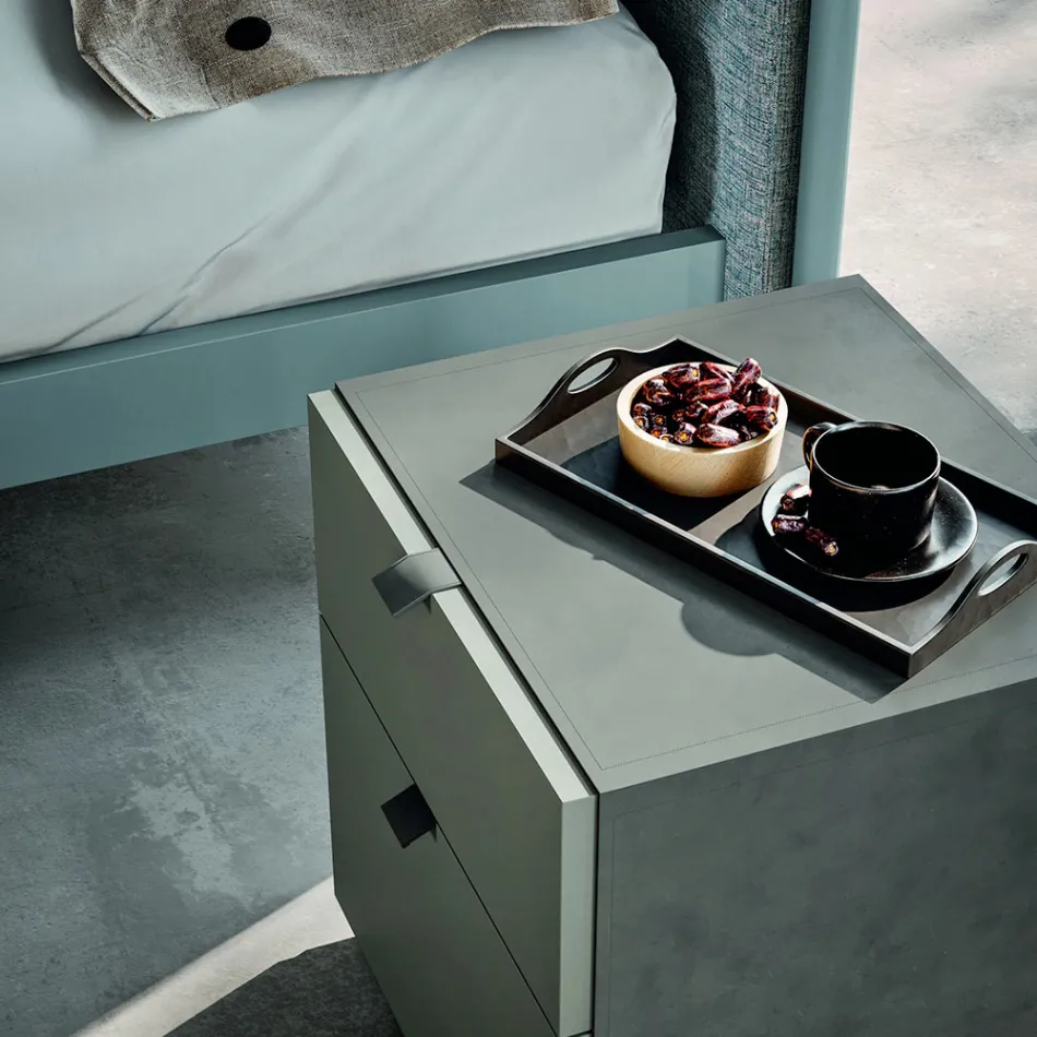 Schlafzimmermöbel mit 4 Elementen Moderner Stil Made in Italy - Eletta Viadurini