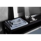 Hellblaues Handtuch aus schwerem Leinen, italienisches Luxusdesign – Jojoba Viadurini