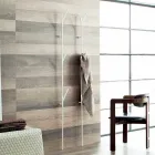 Modern Design Bodengarderobe in Weiß oder Chrom Metall - Kottac Viadurini