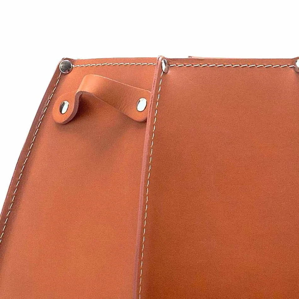 Audrey Schirmständer mit modernem Design in Leder, made in Italy Viadurini