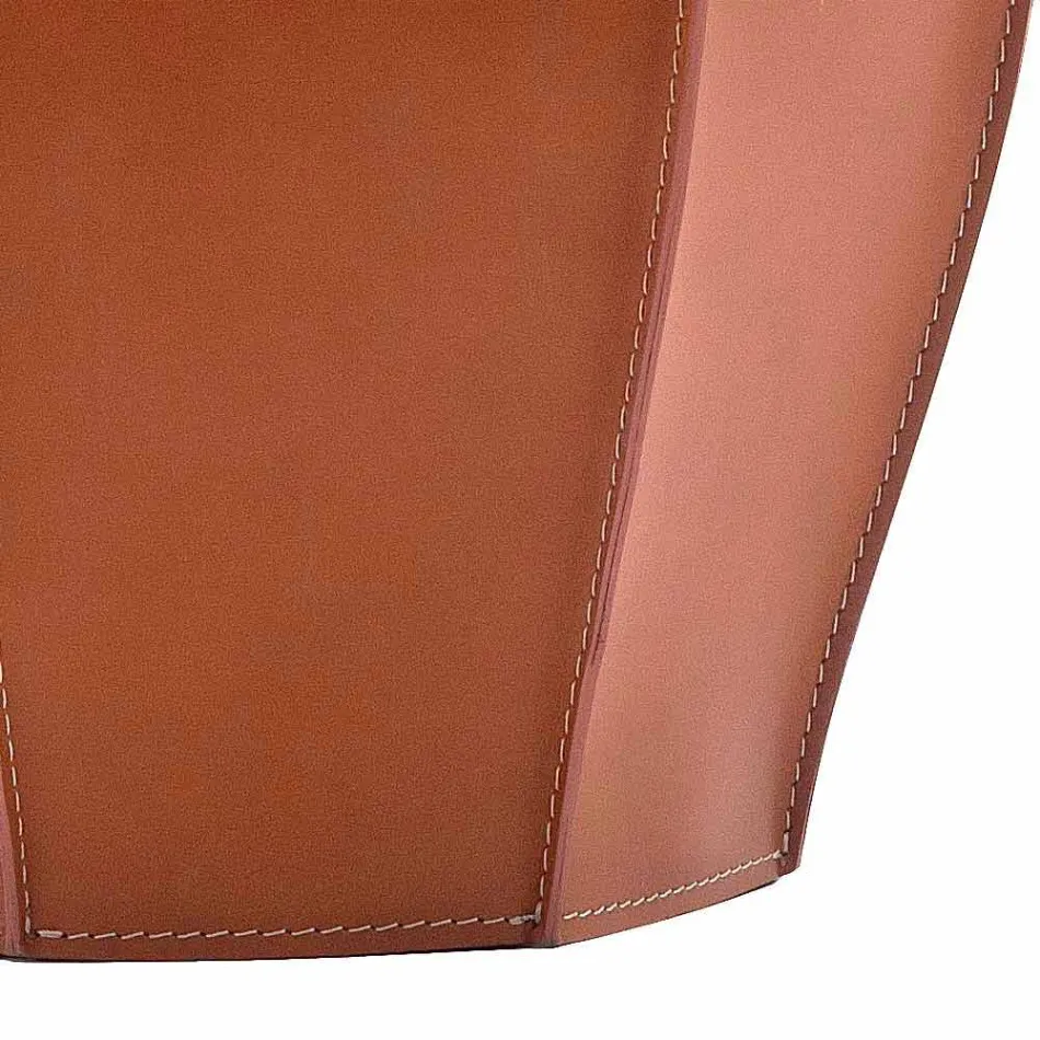 Audrey Schirmständer mit modernem Design in Leder, made in Italy Viadurini